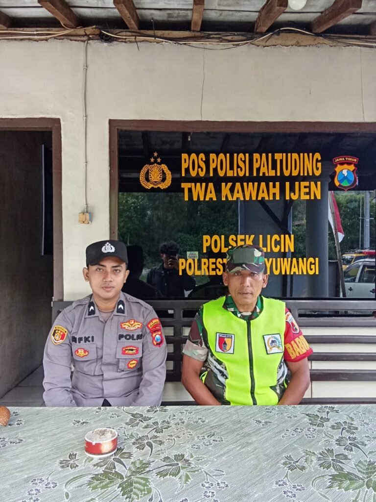Babinsa Posramil 0825/22 Licin Laksanakan Pengamanan NATARU 2025 di Pos Pam Paltuding