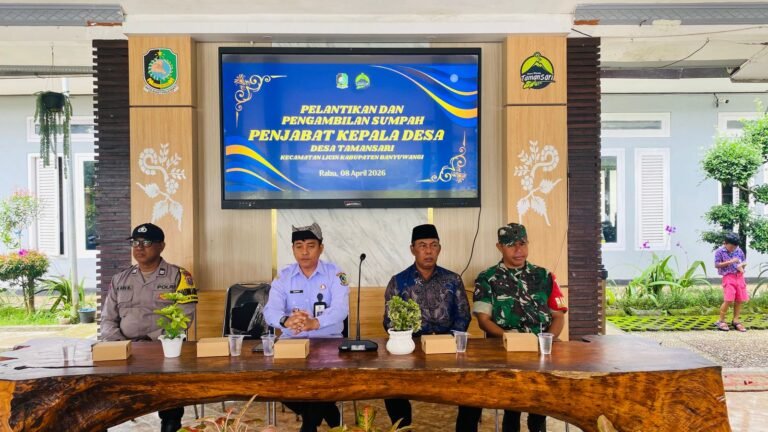 Pelantikan Pj Kepala Desa Tamansari Berlangsung Tertib dan Lancar